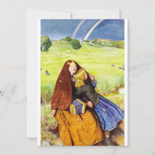 The Blind Girl by John Everett Millais Invitation