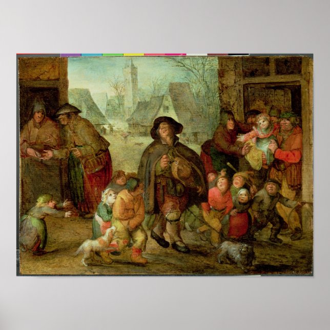 The Blind Hurdy Gurdy Player Poster (Front)
