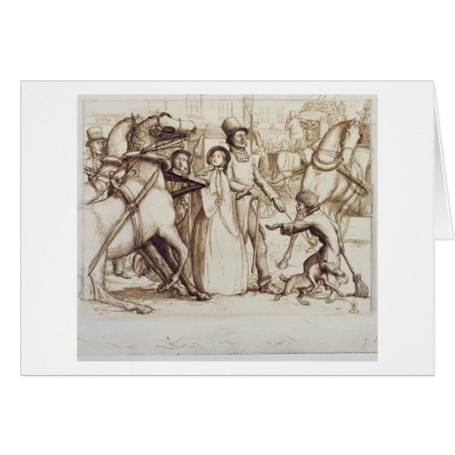 The Blind Man, 1853 (pen, ink, wash and graphite o (Front Horizontal)