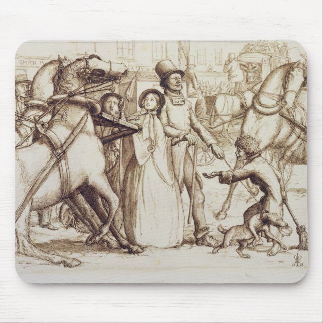 The Blind Man, 1853 (pen, ink, wash and graphite o Mouse Mat (Front)