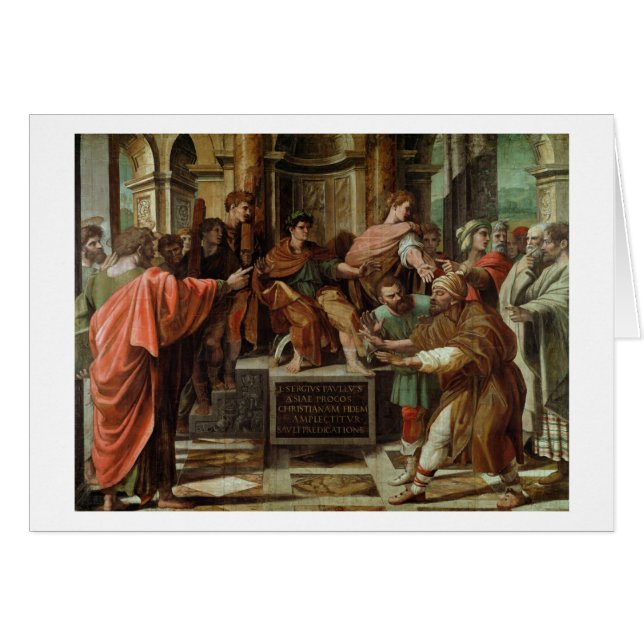 The Blinding of Elymas (cartoon for the Sistine Ch (Front Horizontal)