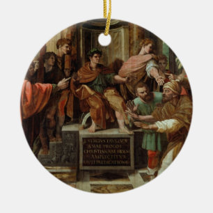 The Blinding of Elymas (cartoon for the Sistine Ch Ceramic Tree Decoration