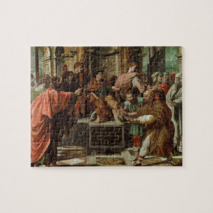 The Blinding of Elymas (cartoon for the Sistine Ch Jigsaw Puzzle