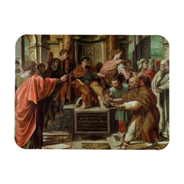 The Blinding of Elymas (cartoon for the Sistine Ch Magnet (Horizontal)