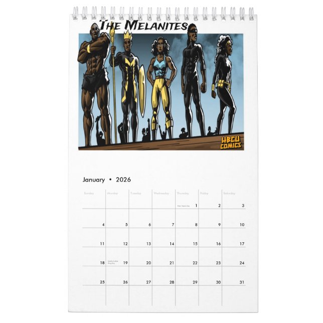 The BLK Hero's Calendar  (Jan 2026)