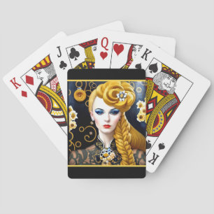 The Blonde Flapper Playing Cards