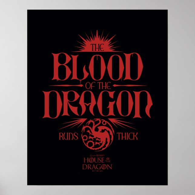 The Blood of the Dragon Runs Thick Poster (Front)