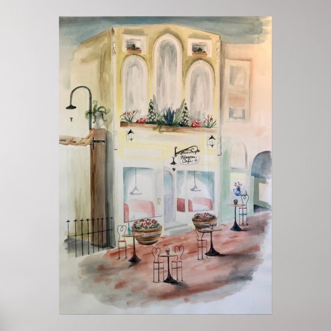 The Blossom Cafe Poster (Front)