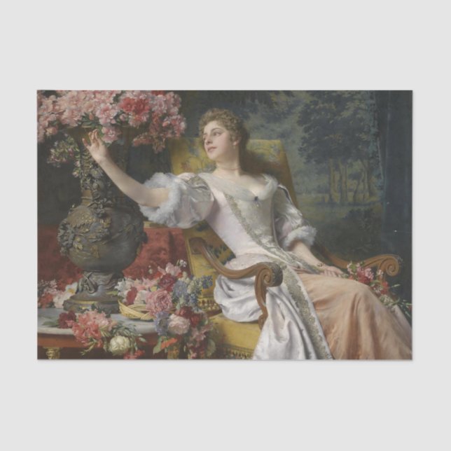 The Blossom of Youth by Wladyslaw Czachorski Tissue Paper (Front)