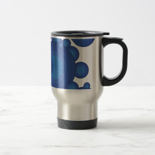 The Blue 70's year styling circle Travel Mug