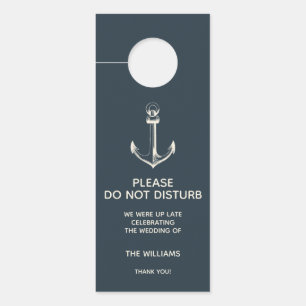 The Blue Anchor    Do not disturb welcome guest Door Hanger