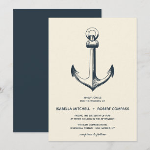 The Blue Anchor   Wedding Invitation