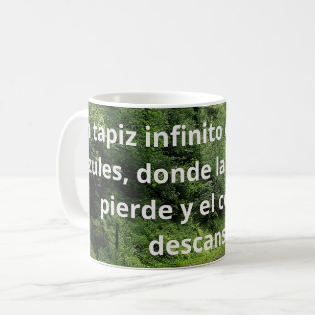 The Blue and Green Abyss Coffee Mug (Front Left)
