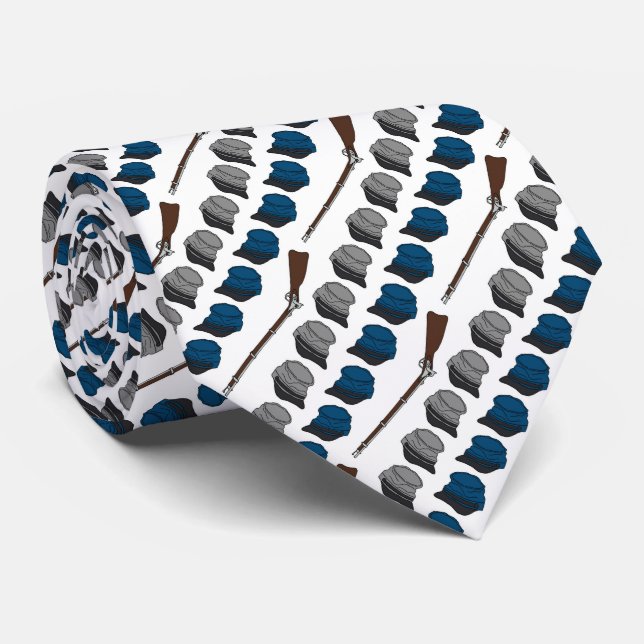 The Blue and the Grey Tie (Rolled)