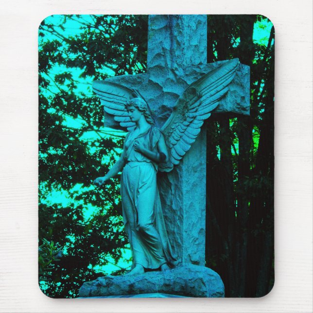 The Blue Angel and the Cross Mouse Mat (Front)