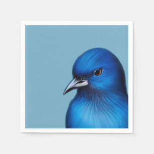 The blue bird napkin