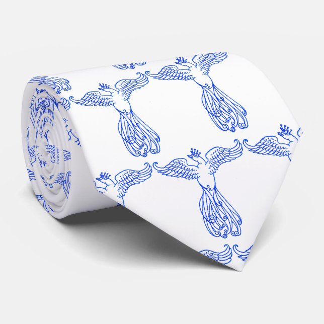 The Blue Bird Tie (Rolled)