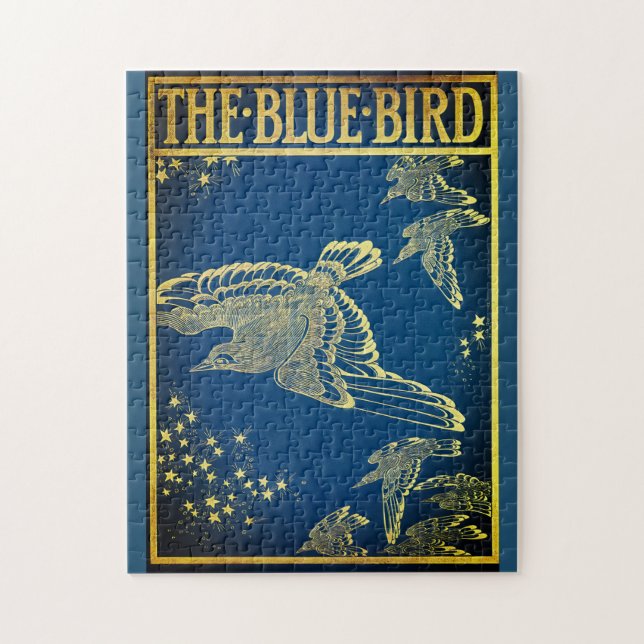 The blue bird -vintage book cover jigsaw puzzle (Vertical)