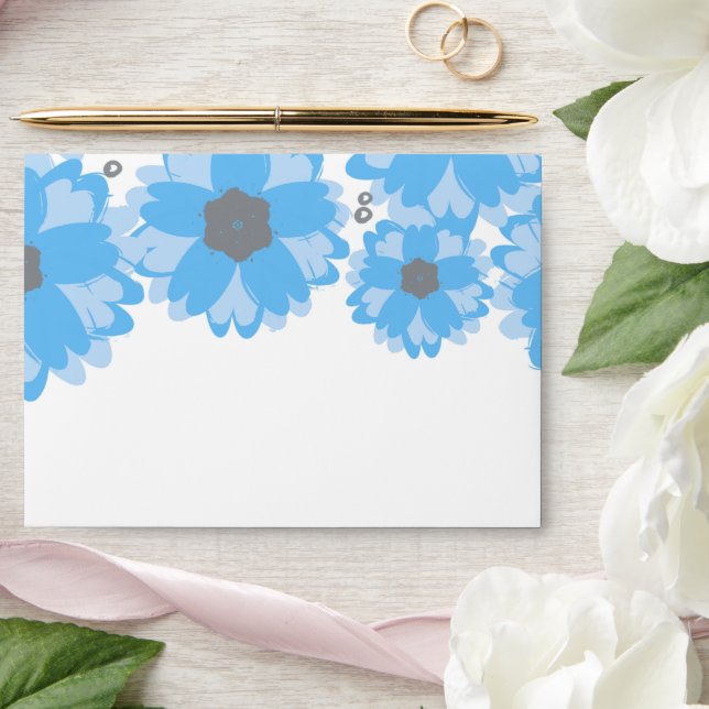 The Blue Blossom Wedding Collection Envelope (Wedding)