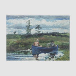 The Blue Boat by Winslow Homer Tissue Paper