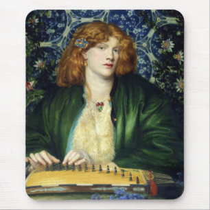 The Blue Bower (by Dante Gabriel Rossetti) Mouse Mat