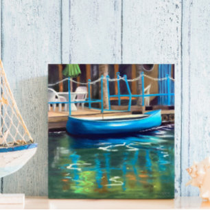 The Blue Canoe Acrylic Wall Art