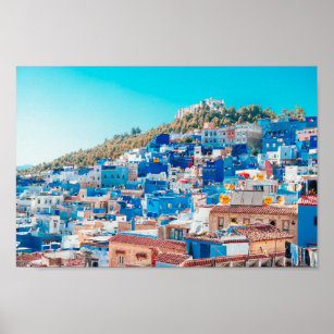 The Blue City in Morocco, Chefchaouen Poster