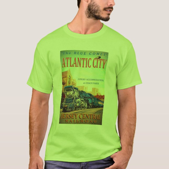 The Blue Comet Train Men's T-Shirt (Front)