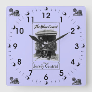 The Blue Comet Train Vintage Wall Clock