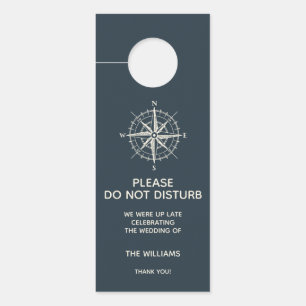 The Blue Compass Do not disturb welcome guest w Door Hanger
