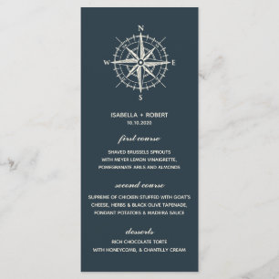 The Blue Compass   Nautical Wedding Menu