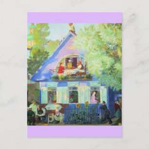The Blue Cottage Postcard