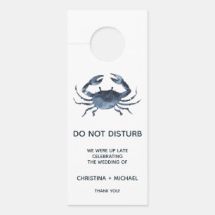 The Blue Crab    Wedding Guest Door Hanger
