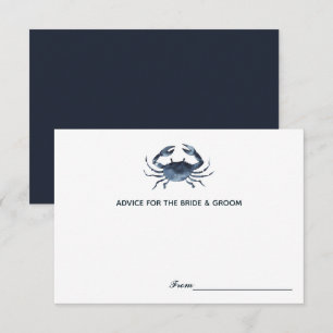 The Blue Crab Wedding Wedding Advice Cards
