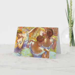 The Blue Dancers by Edgar Degas Card