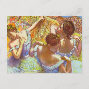 The Blue Dancers by Edgar Degas Postcard