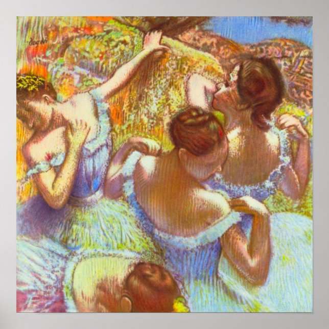 The Blue Dancers by Edgar Degas Poster (Front)