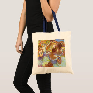 The Blue Dancers by Edgar Degas Tote Bag