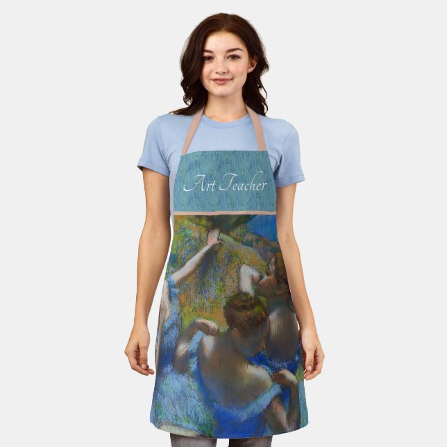 The Blue Dancers, Degas Art  Apron (Worn)