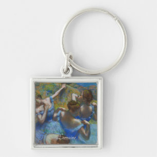 The Blue Dancers, Degas Art Key Ring