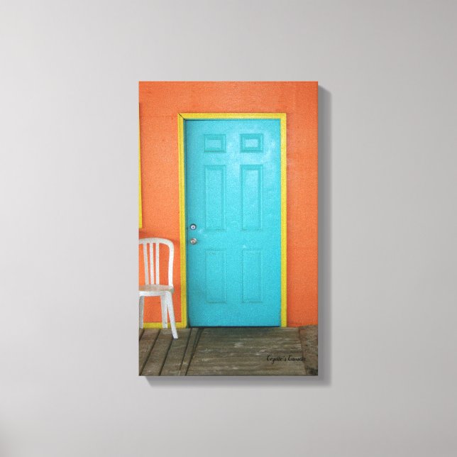 The Blue Door Canvas Print (Front)
