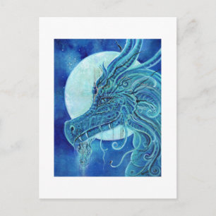 The Blue Dragon fantasy by Renee Lavoie Postcard