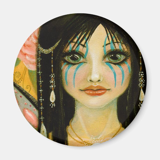 The Blue Faced Faerie Magnet (Front)