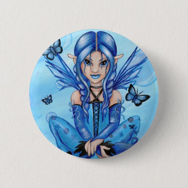 "The Blue Fairy" Button (Front)