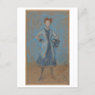 "The Blue Girl" by James McNeill Whistler Postcard