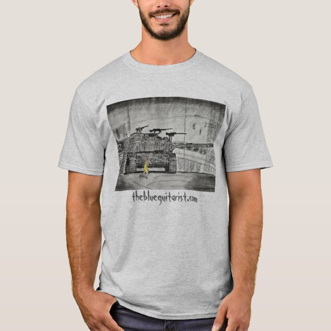 The Blue Guitarist "David & Goliath" T-Shirt (Front)