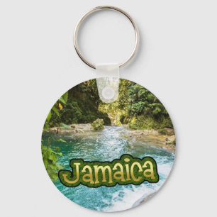 The Blue Hole Secret Falls Jamaica Key Ring