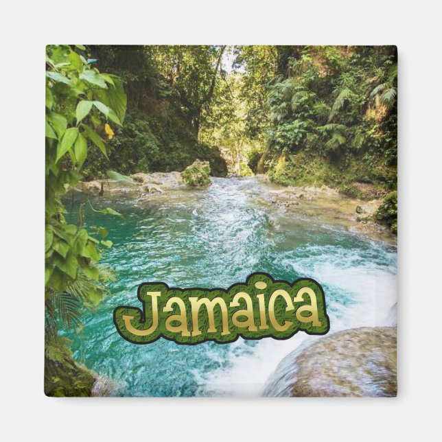The Blue Hole Secret Falls Jamaica  Magnet (Front)
