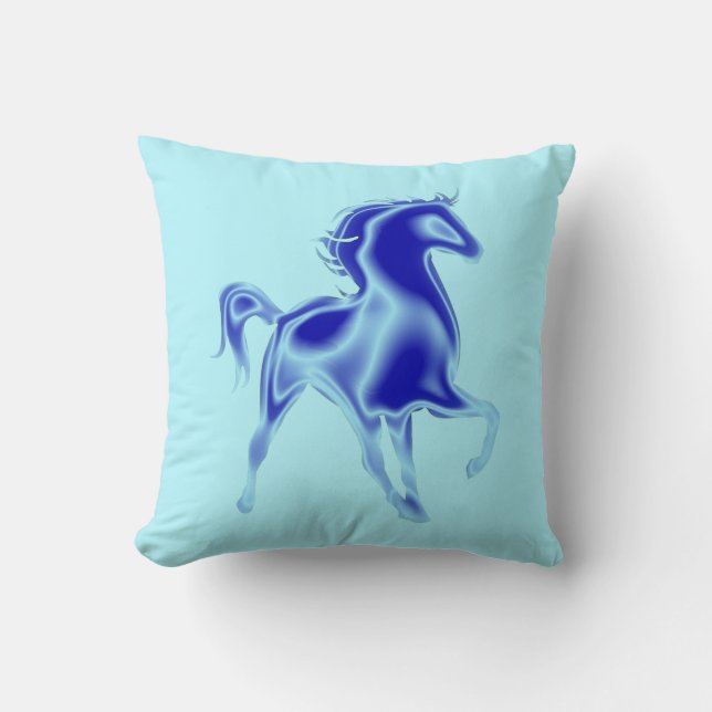 The Blue Horse Cushion (Front)
