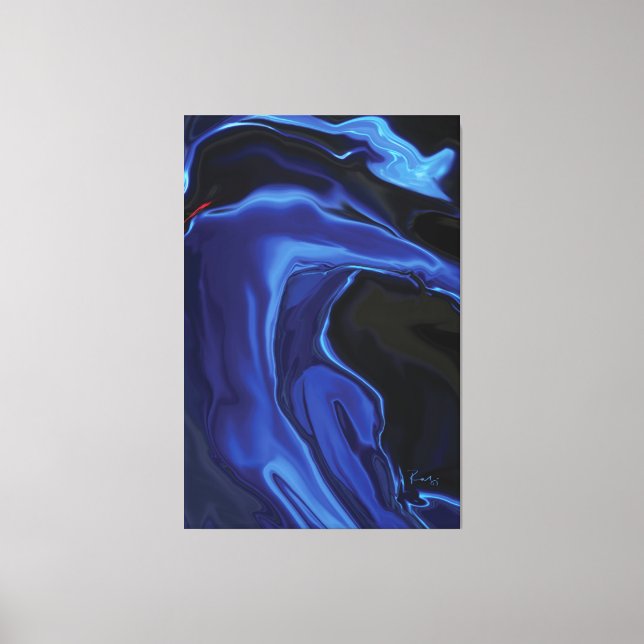 The Blue Kiss Canvas Print (Front)